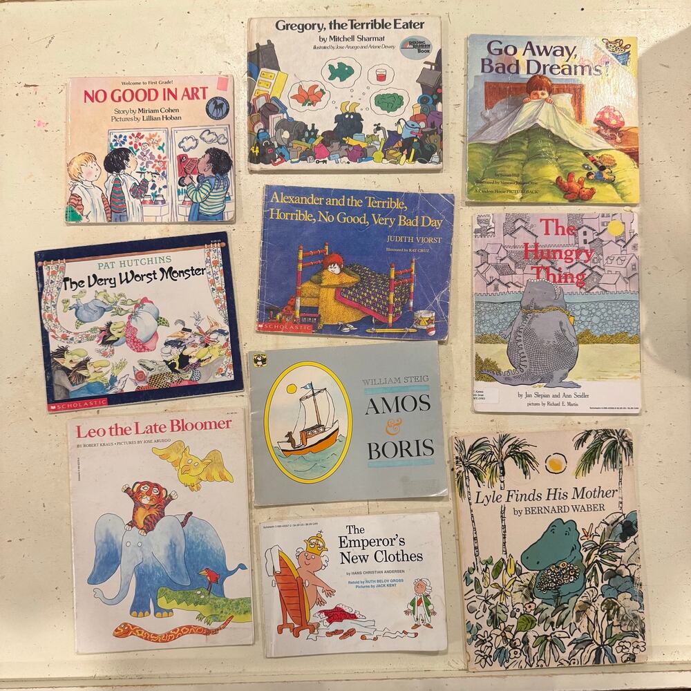 Lot of 10 Vintage Children's Picture Books 90s 80s Classic Unique Assorted